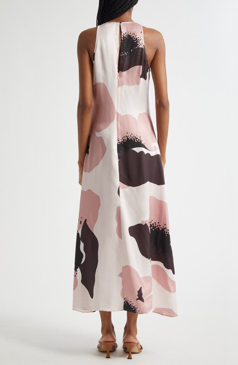 Reiss Michalie Floral Satin Dress, Alternate, color, Pink