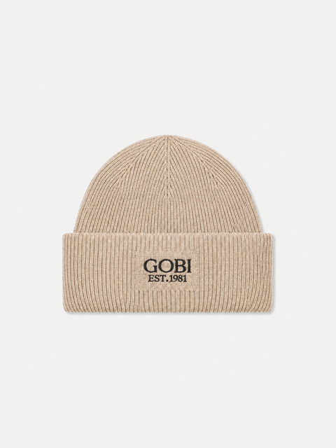 Cashmere Rib-knit Beanie