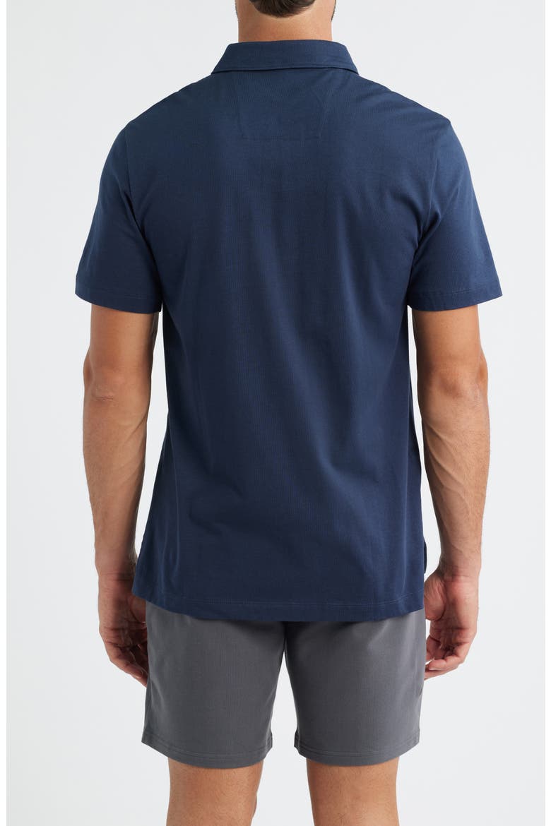 Pima Cotton T-Shirt Polo, Alternate, color, TOTAL ECLIPSE
