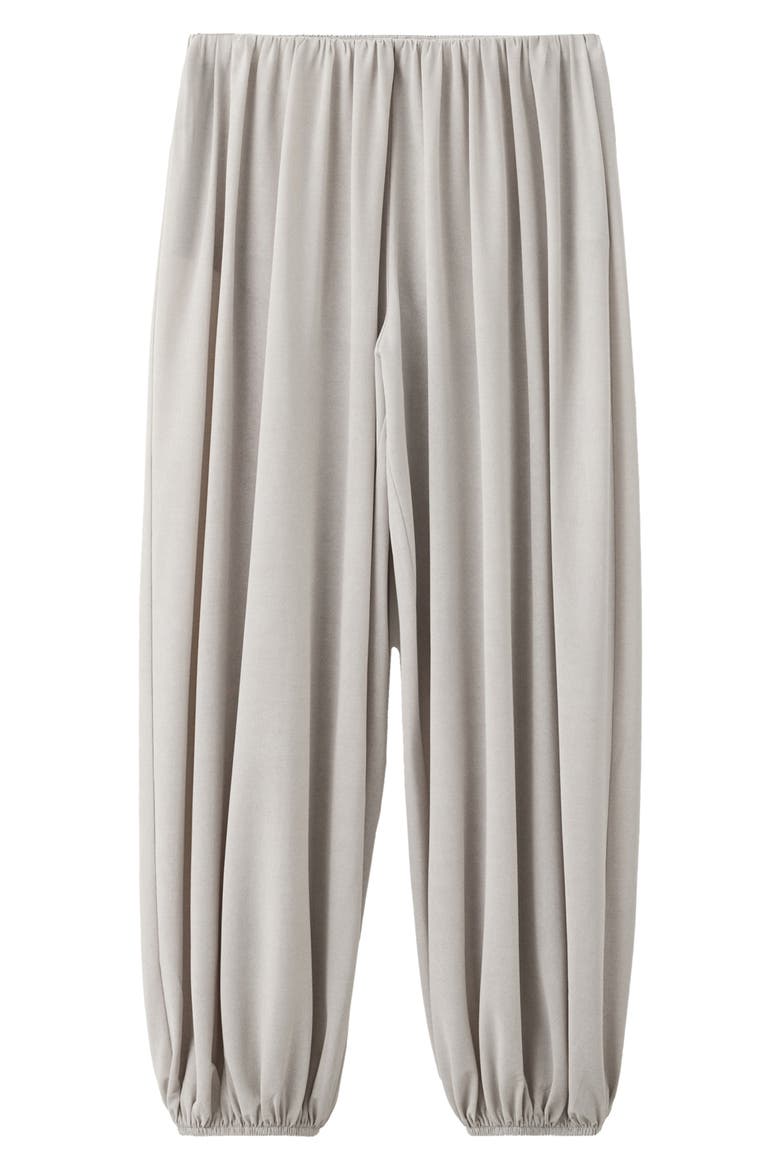 Mid Rise Baggy Elastic Hem Pants, Alternate, color, LIGHT/PASTEL GREY