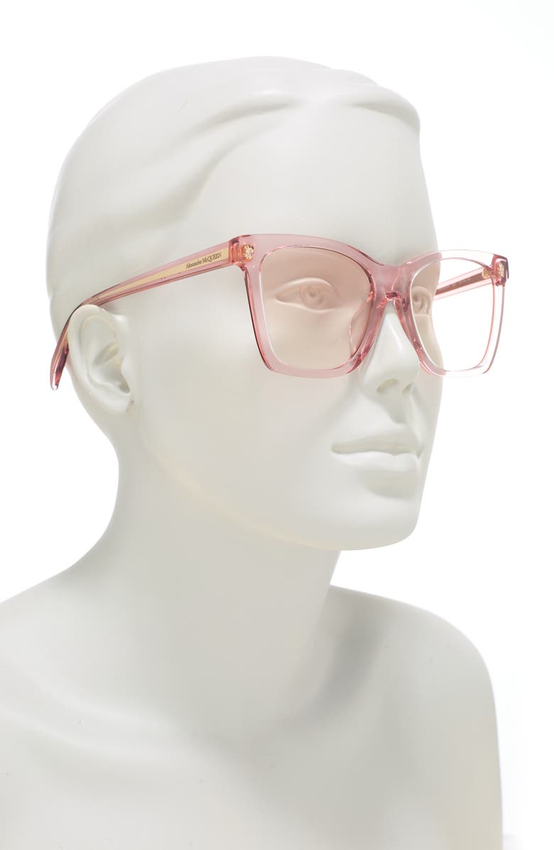 McQueen Alexander McQueen 54mm Square Sunglasses, Alternate, color,