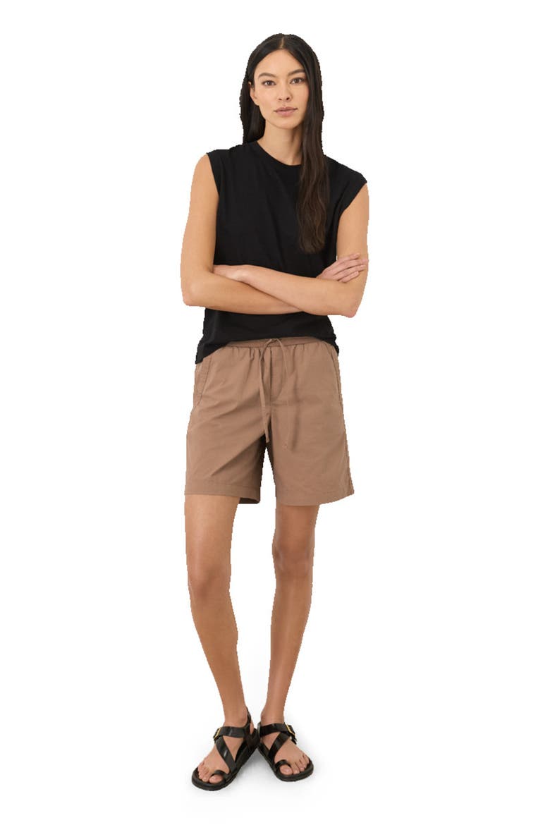 Organic Cotton Featherweight Slub Relaxed Muscle Tee, Main, color, Black