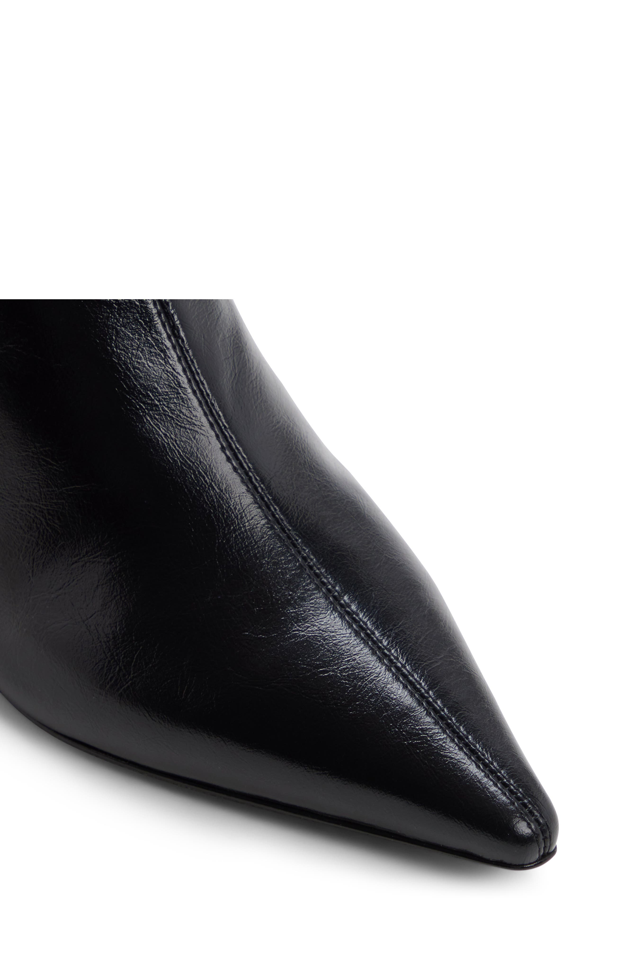Karoline Pointed Toe Bootie, Alternate, color, BLACK
