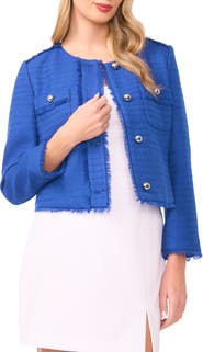 Vince Camuto Crop Tweed Jacket