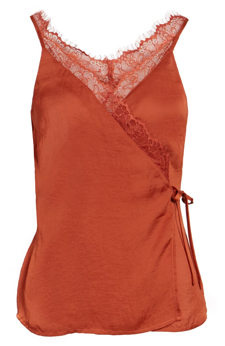 Chelsea28 Satin Wrap Camisole, Alternate, color, 