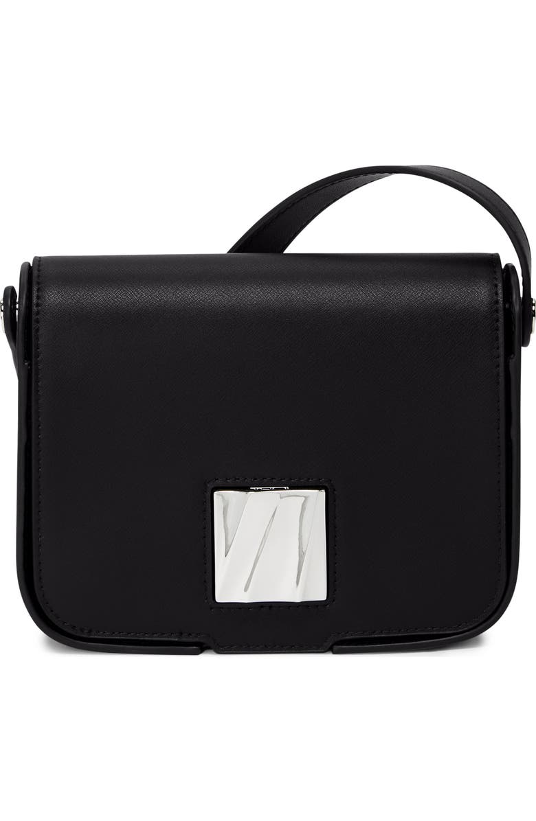 TUMI Small Olas Leather Shoulder Bag, Main, color, Black