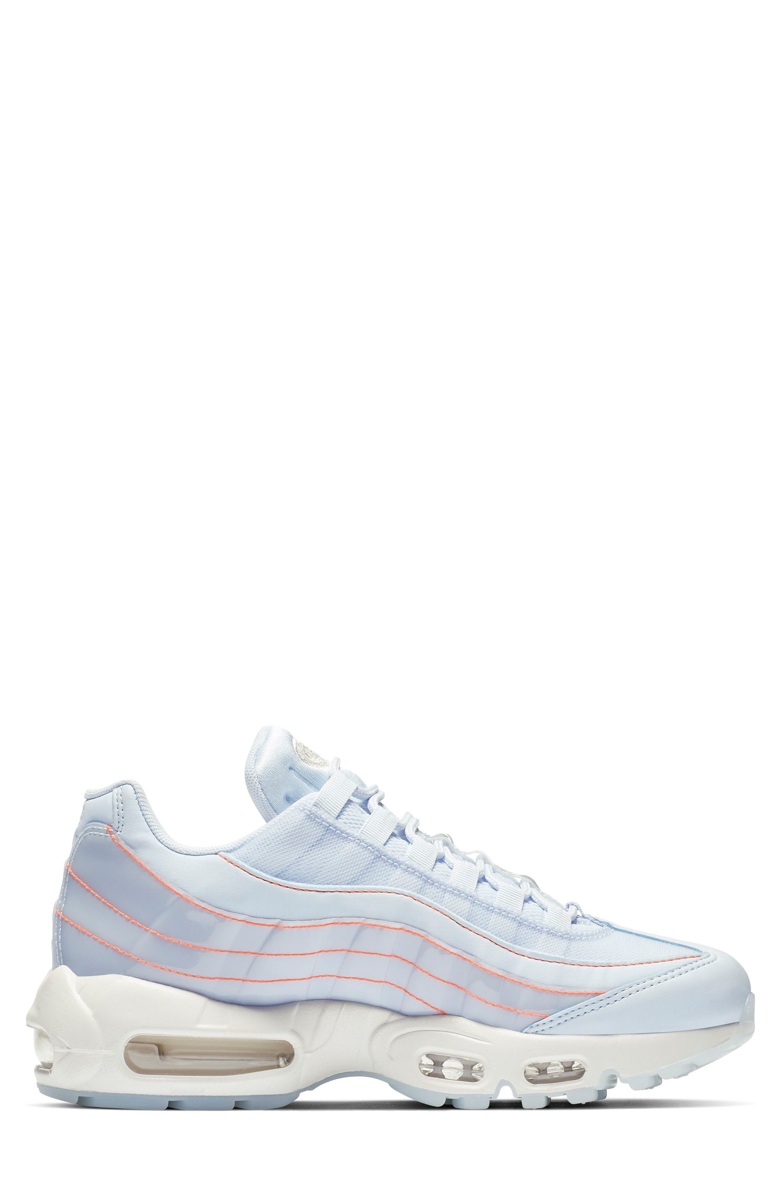 Air Max 95 SE Running Shoe, Alternate, color, HALF BLUE/ HALF BLUE/ WHITE