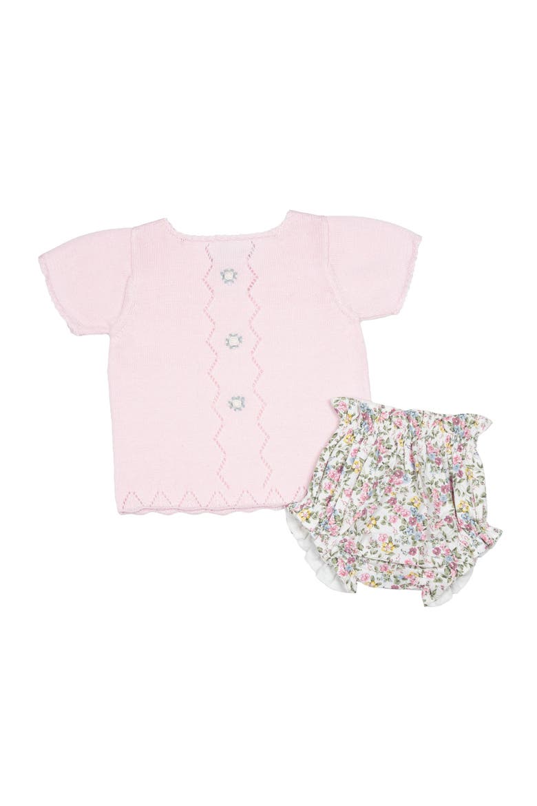 Colette Knit Diaper Set, Main, color, Pink Multi