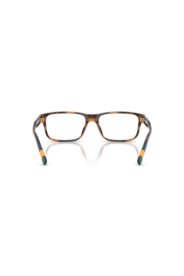 55mm Rectangle optical glasses, Alternate, color, Tortoise