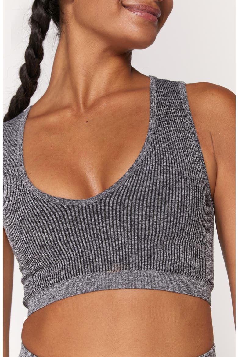 Metta Plunge Brami Bralette, Alternate, color, HEATHER GREY