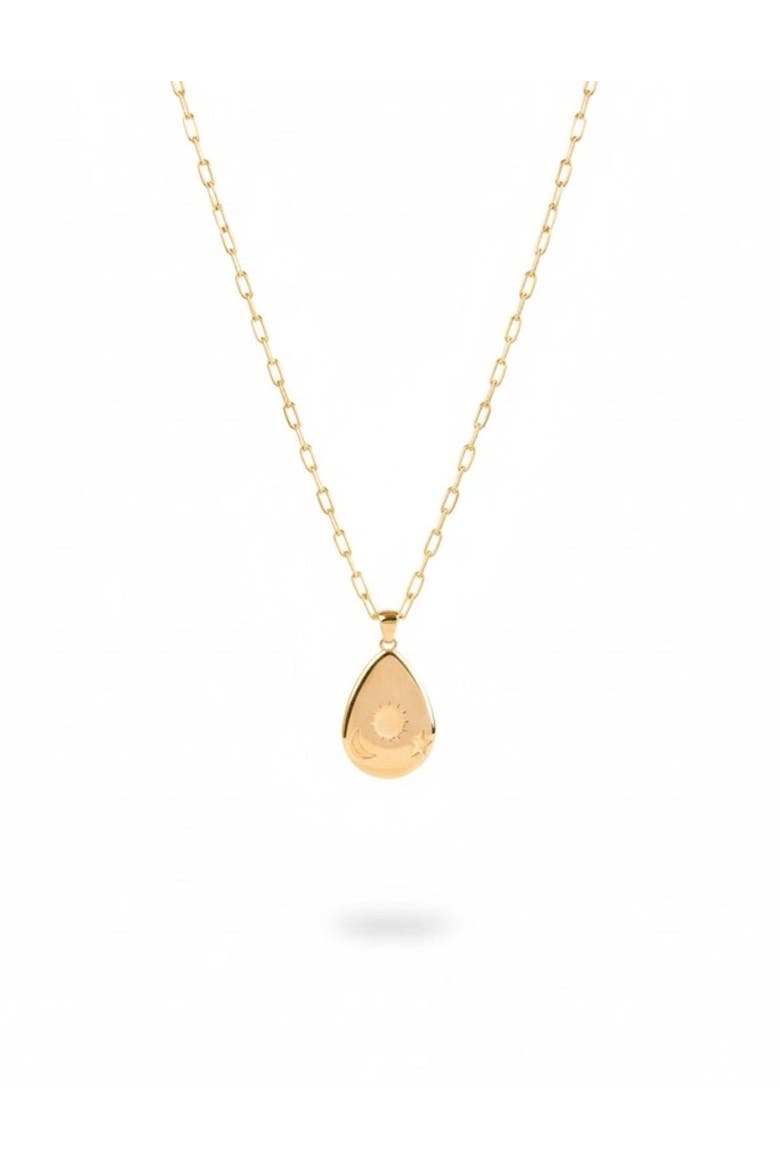 Lunara 18k Gold Vermeil Sun Moon Star Necklace, Main, color, Gold