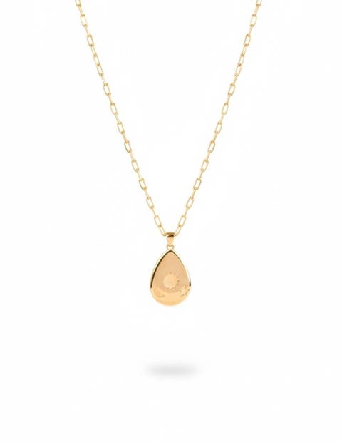 Lunara 18k Gold Vermeil Sun Moon Star Necklace