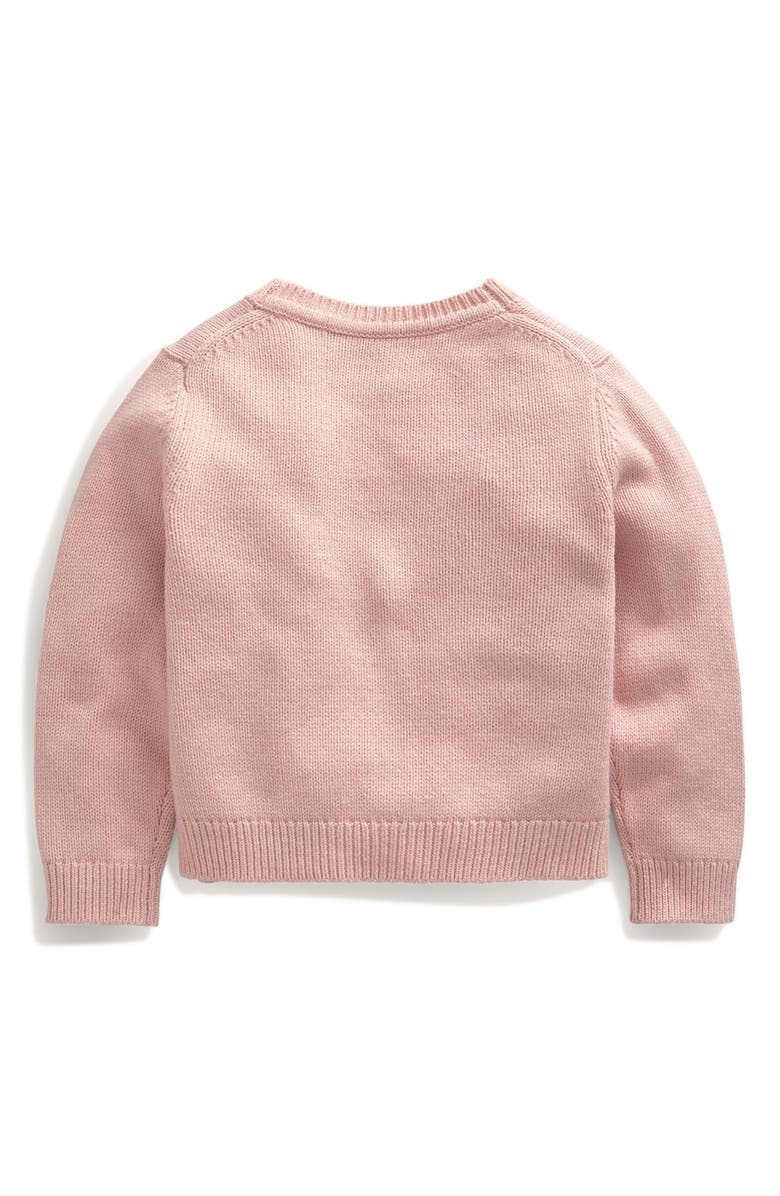 Mini Boden Kids' Strawberry Appliqué Cardigan, Alternate, color, 