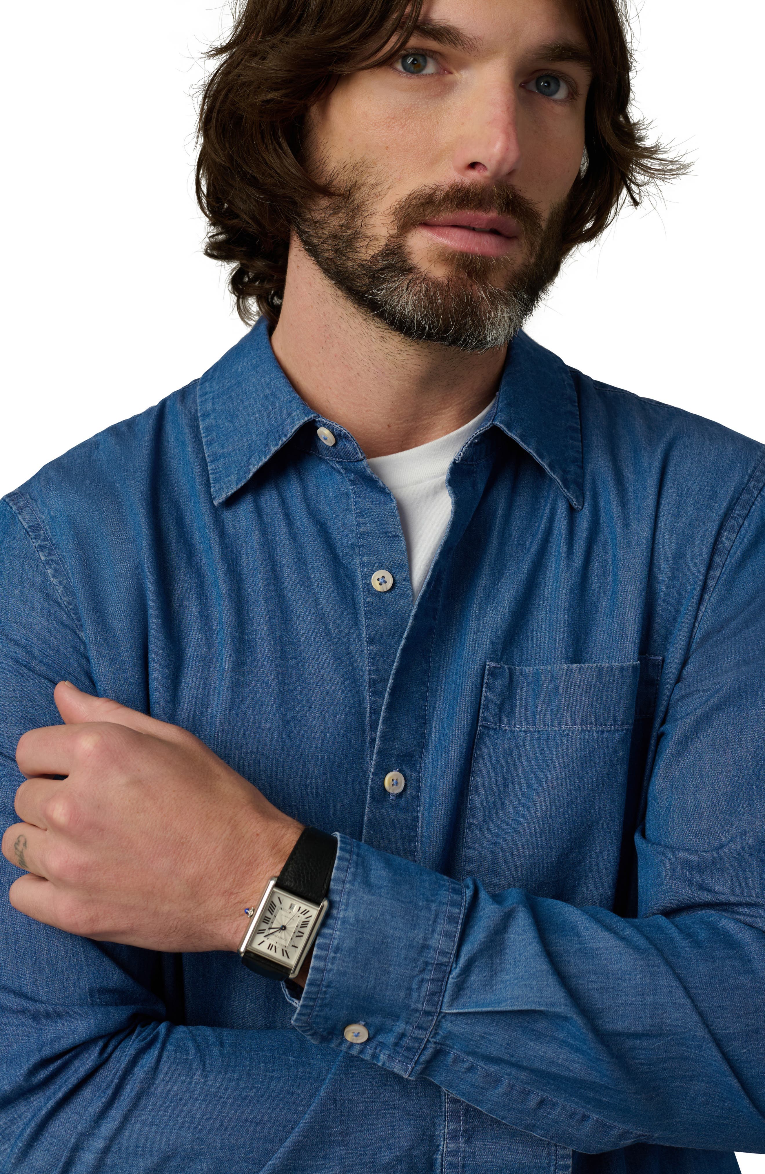 The Chambray Cole Button-Up Shirt - image 2