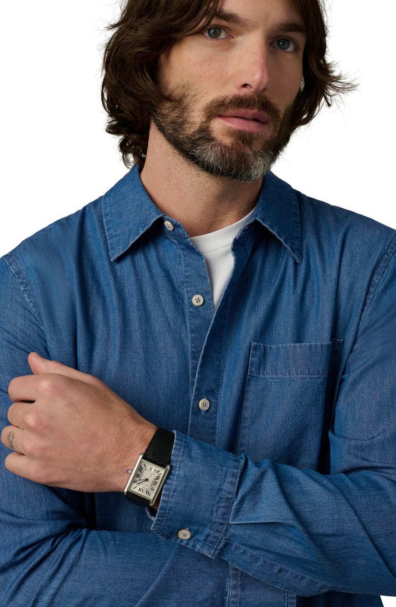 Joe's The Chambray Cole Button-Up Shirt, Alternate, color, Mid Blue
