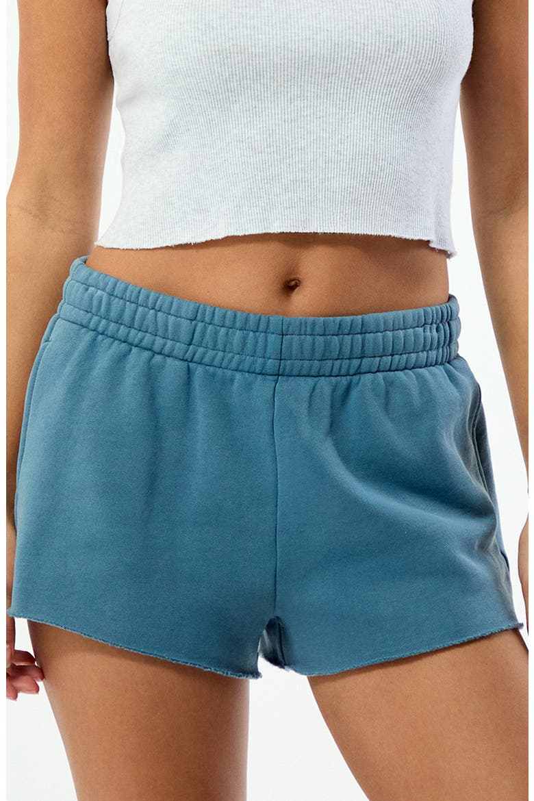 Core Washed Mini Sweat Shorts, Main, color, BLUE