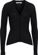 Johnstons of Elgin Superfine Cashmere Rib V-Neck Cardigan