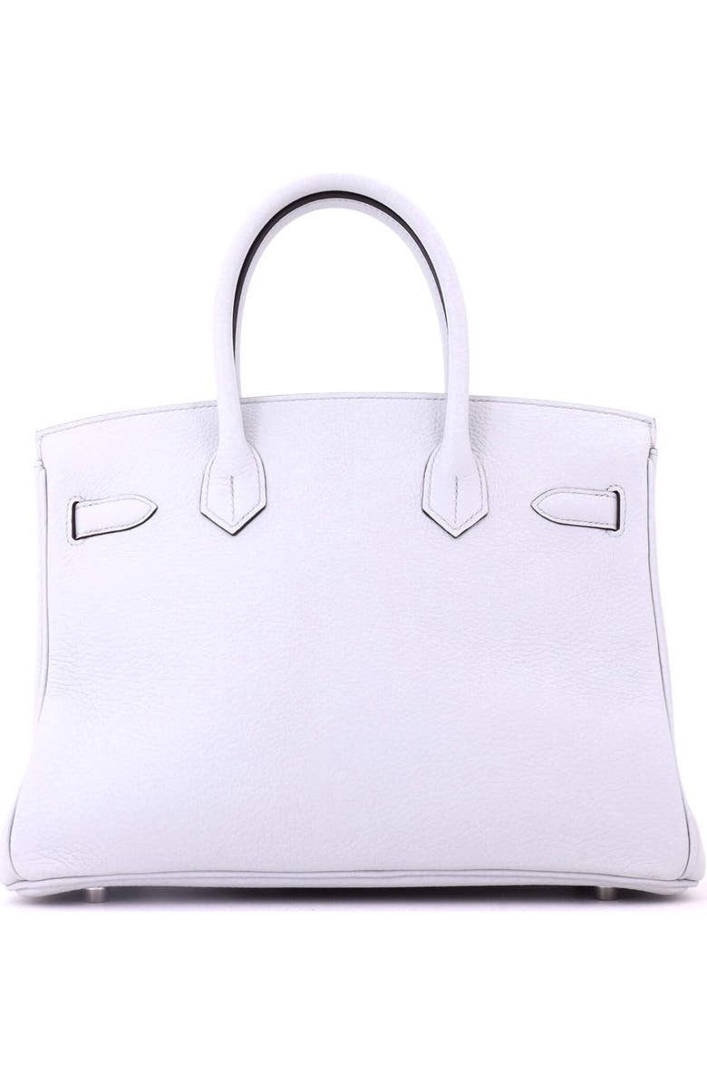 Pre-Owned Hermes Birkin Handbag Blue Clemence with Palladium Hardware 30, Alternate, color, Bleu Pale