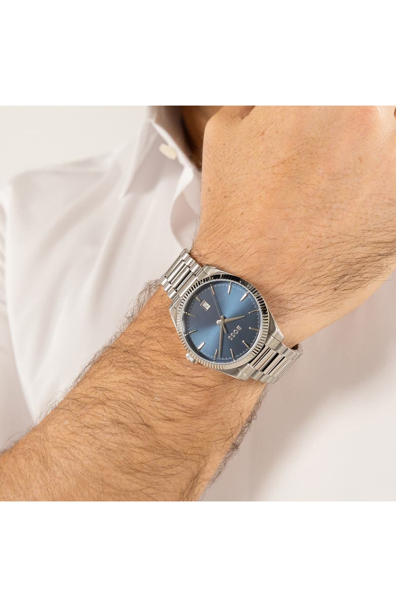 BOSS Cheswick Bracelet Watch, 40mm, Alternate, color, 