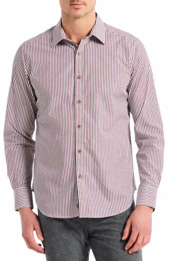 Greenwich Stripe Stretch Button-Up Shirt