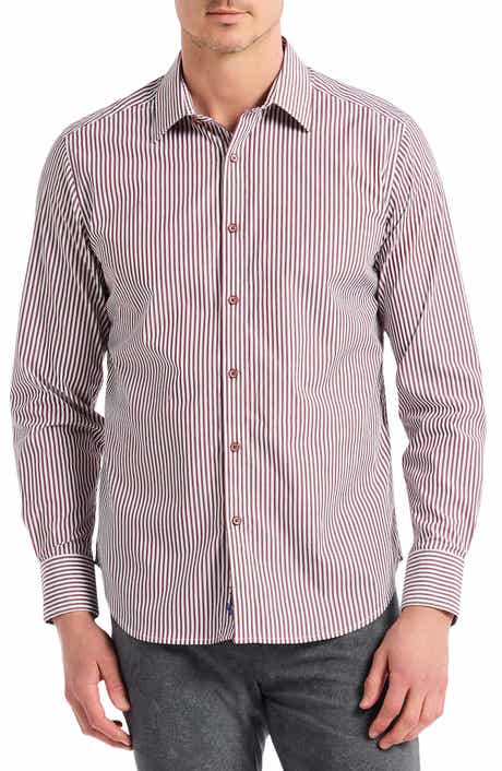 Robert Graham Greenwich Stripe Stretch Button-Up Shirt