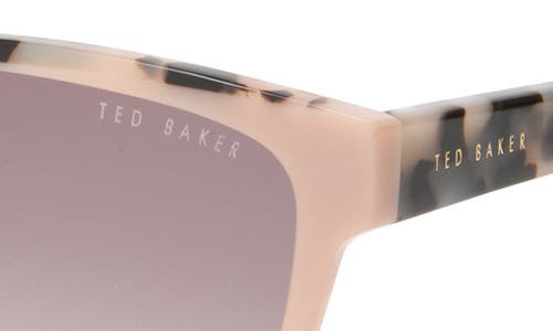 Ted Baker London 57mm Gradient Rectangular Sunglasses