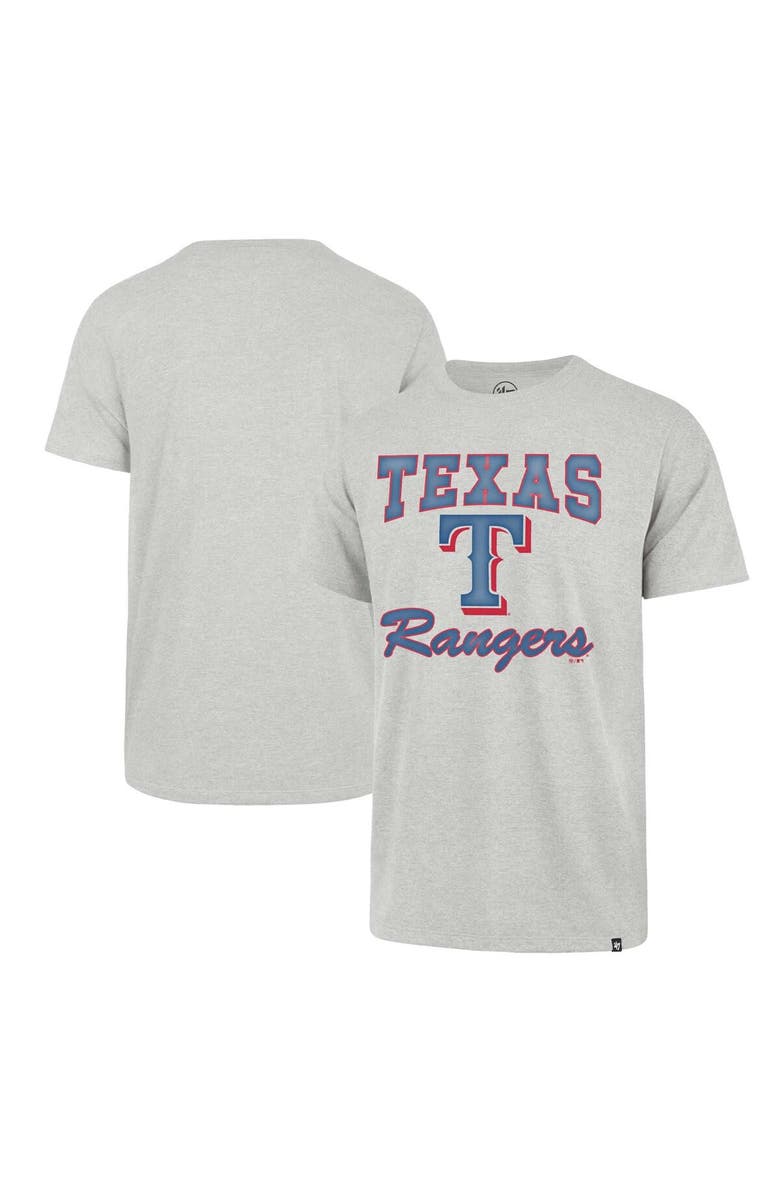 '47 Men's '47 Heather Gray Texas Rangers Sandy Daze Franklin T-Shirt, Main, color, Heather Gray