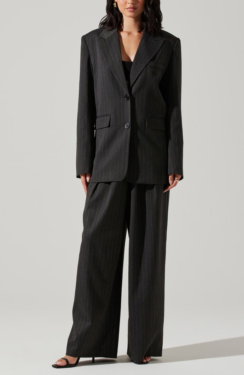 ASTR the Label Pauline Oversize Pinstripe Blazer, Alternate, color,
