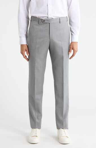 Zanella Parker Platinum Super 130's Gabardine Dress Pants
