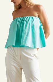 CRESCENT Poplin Tube Top