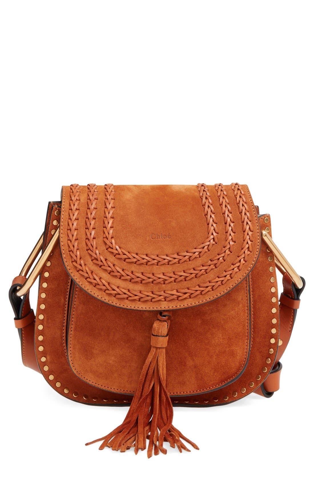 'Small Hudson' Shoulder Bag, Main, color, CARAMEL