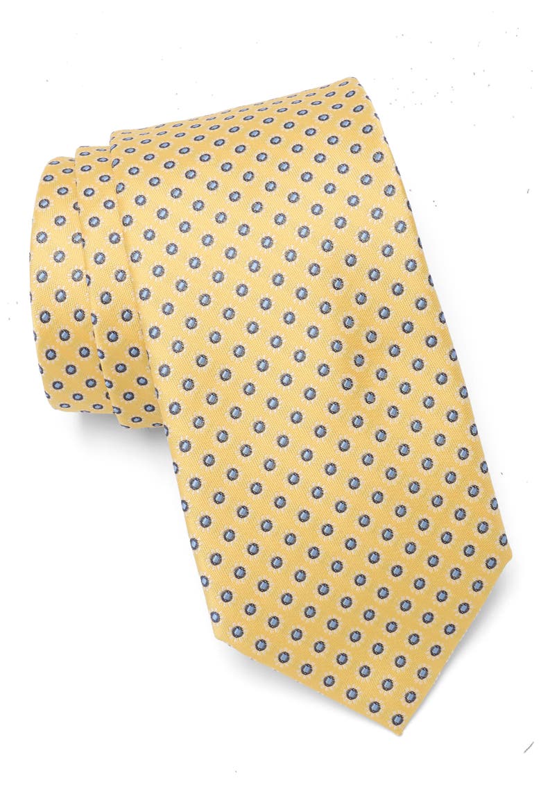 Cornelius Floral Tie, Main, color, YELLOW