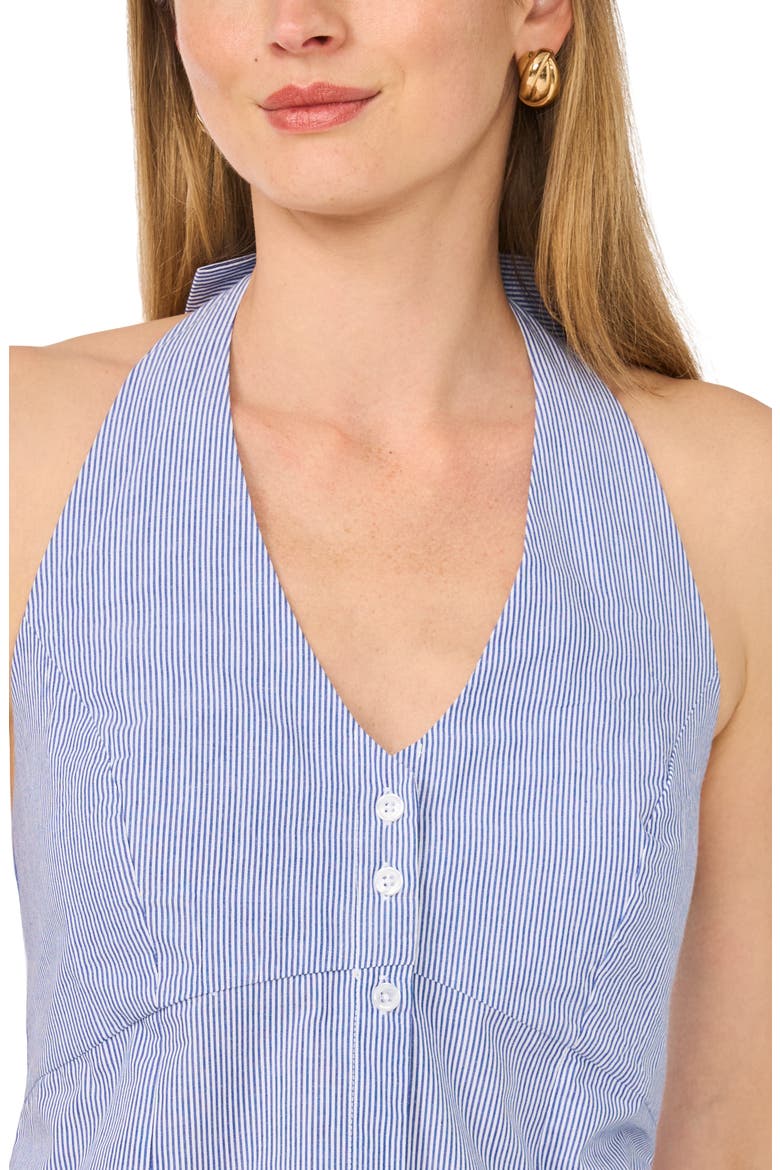 Stripe Halter Top, Alternate, color, BLUE/ WHITE