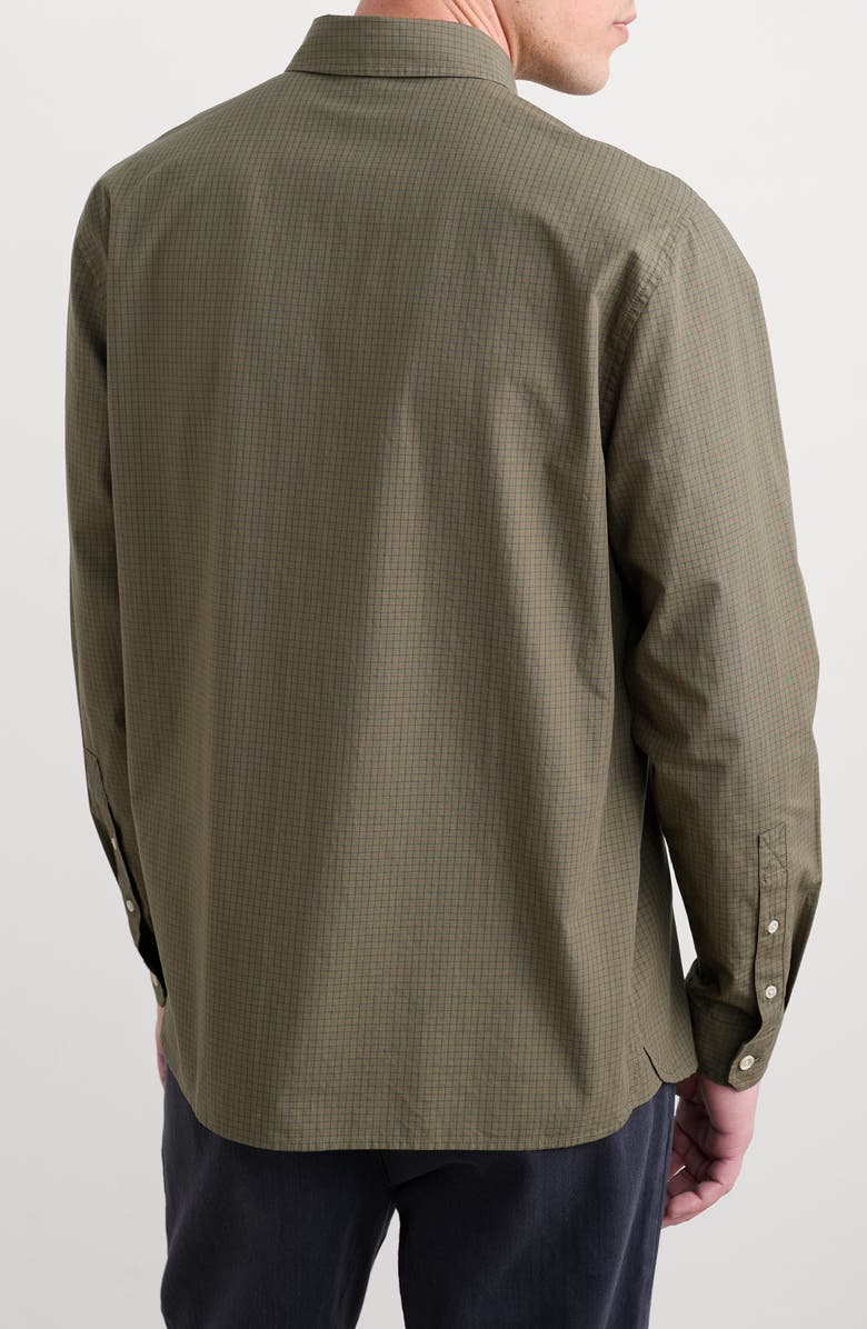 Seasalt Cornwall Turnstone Check Organic Cotton Button-Up Shirt, Alternate, color, Barley Mow Bramble