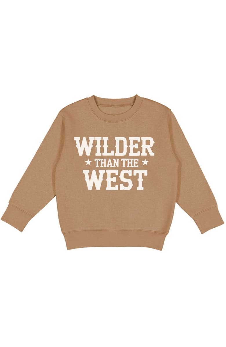 Sweet Wink Wilder Than The West Sweatshirt, Main, color, Mocha