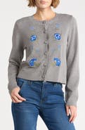 NVLT Floral Embroidered Cardigan