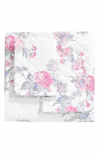 Rose Percale Cotton Quilt & Shams Set