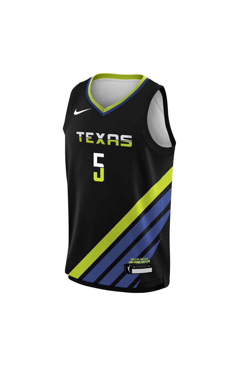 Nike Youth Nike Paige Bueckers Black Dallas Wings 2025 WNBA Draft Rebel Edition Victory Player Jersey, Alternate, color, Black