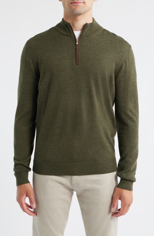 Johnnie-o Raynor Merino Wool Quarter Zip Sweater In Multi