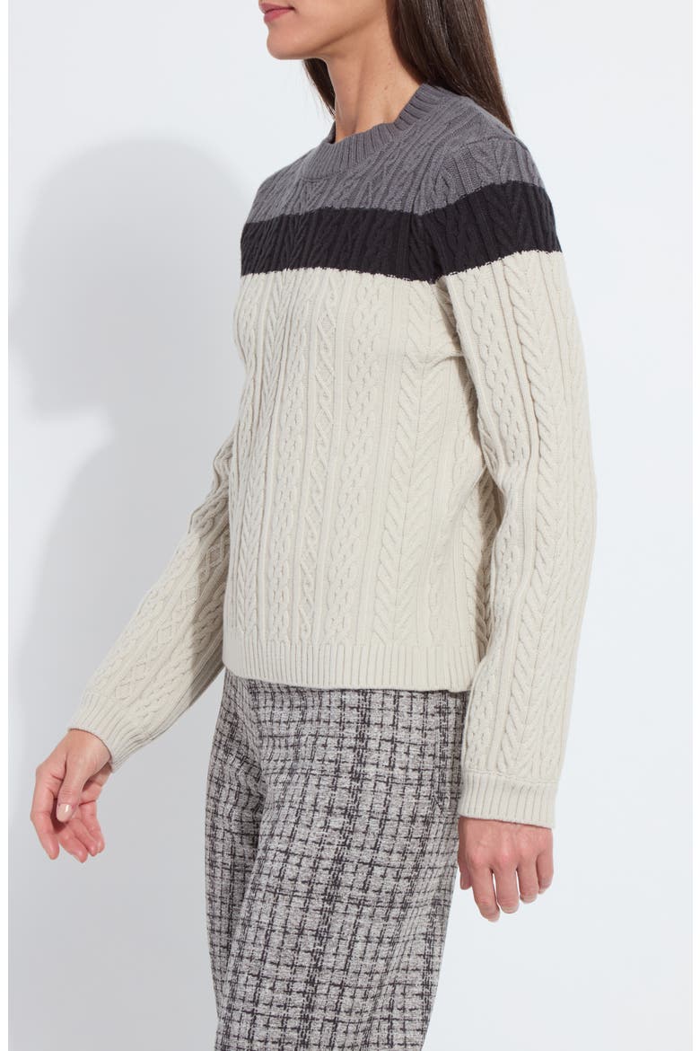 Gabriel Cozy Cable Sweater, Alternate, color, APRES SKI TEXTURE