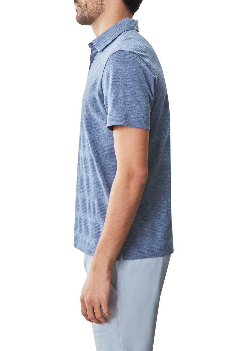 Granite Cotton Blend Polo, Alternate, color, BLUE