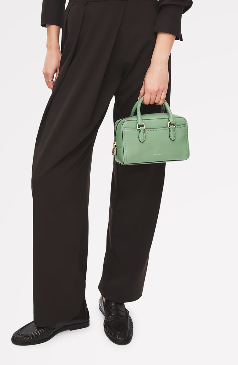 Radley Mini Portland Way Zip Top Handle Bag, Alternate, color, Pistachio