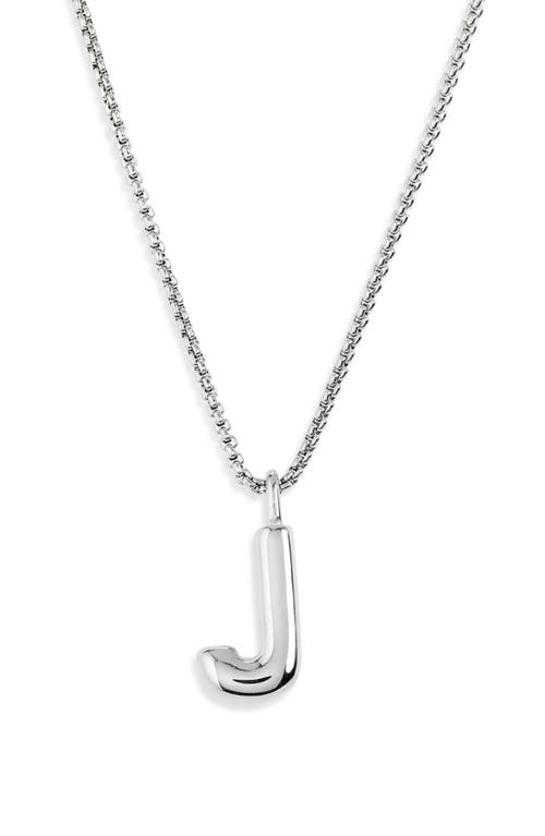 Open Edit Waterproof Bubble Initial Pendant Necklace
