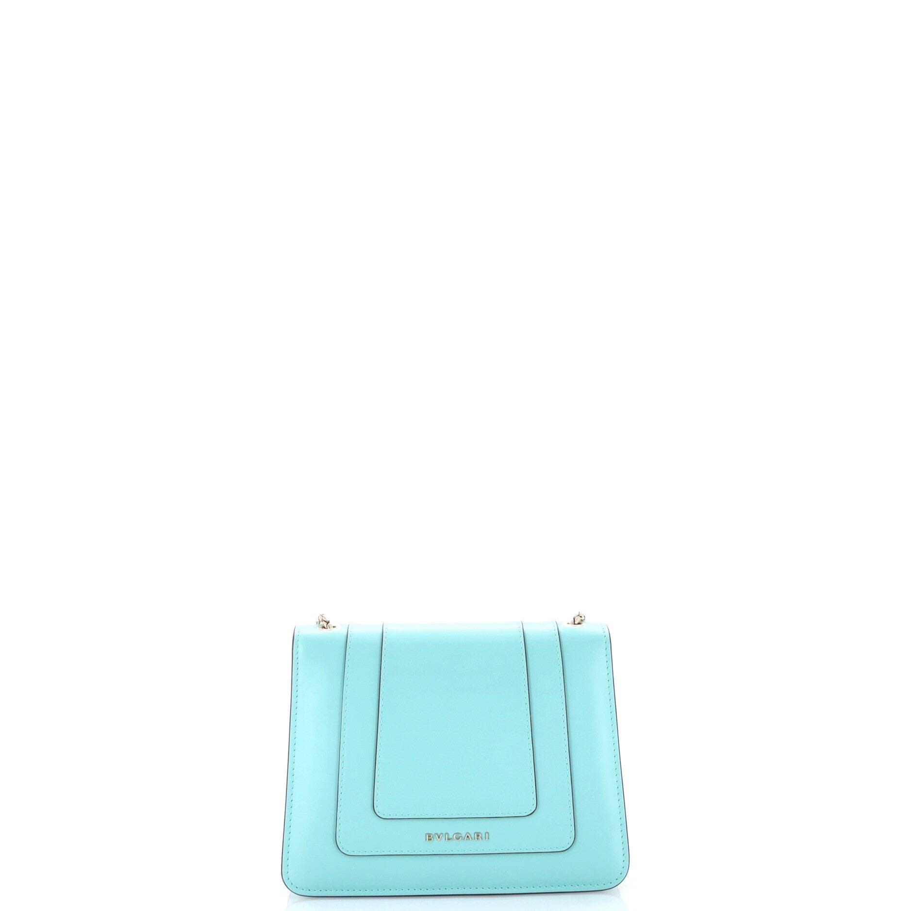 Serpenti Forever Square Shoulder Bag Leather Small, Alternate, color, Blue