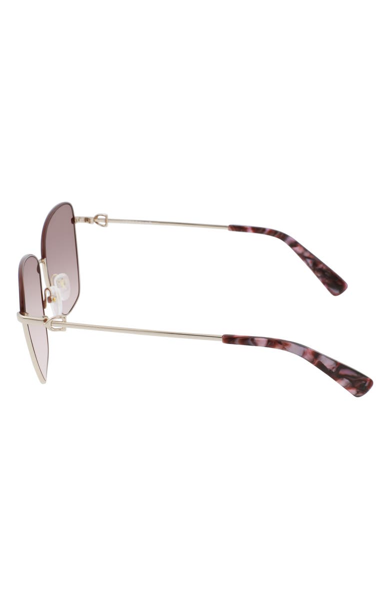 Longchamp Amazone 59mm Rectangle Sunglasses, Alternate, color, 