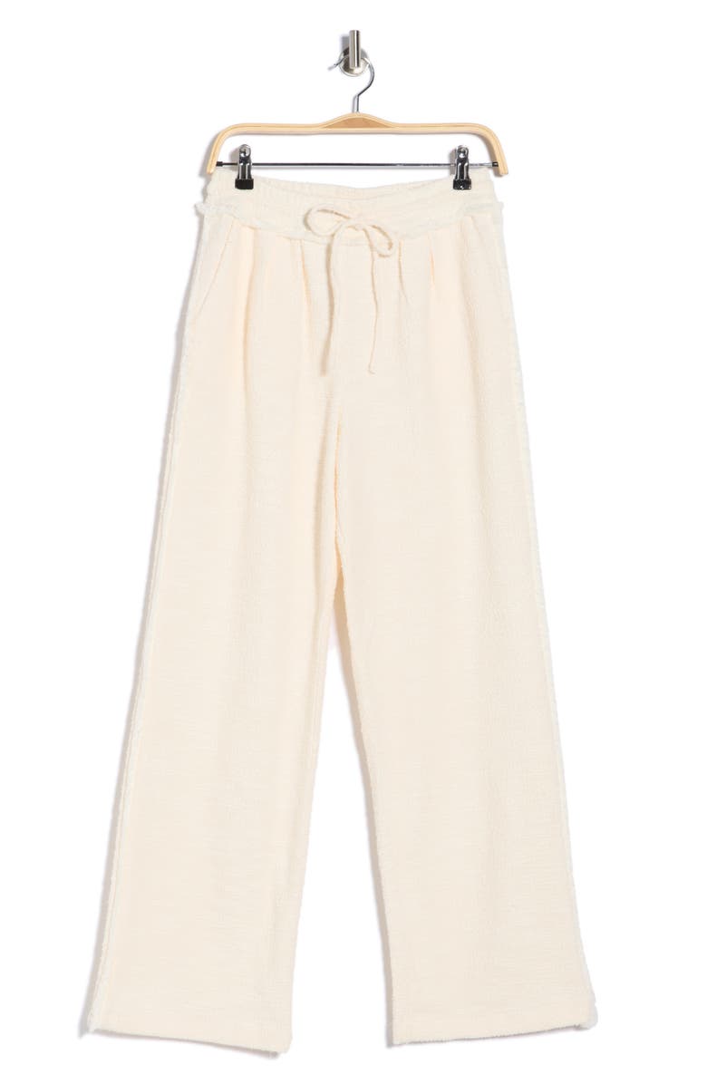 Habitual Fringe Cotton Blend Pull-On Pants, Alternate, color, Natural
