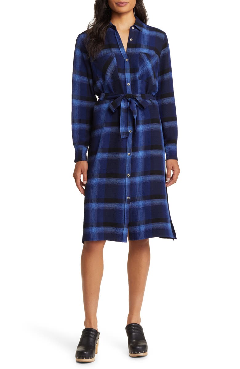 Hatley Gwen Plaid Long Sleeve Shirtdress, Alternate, color, 