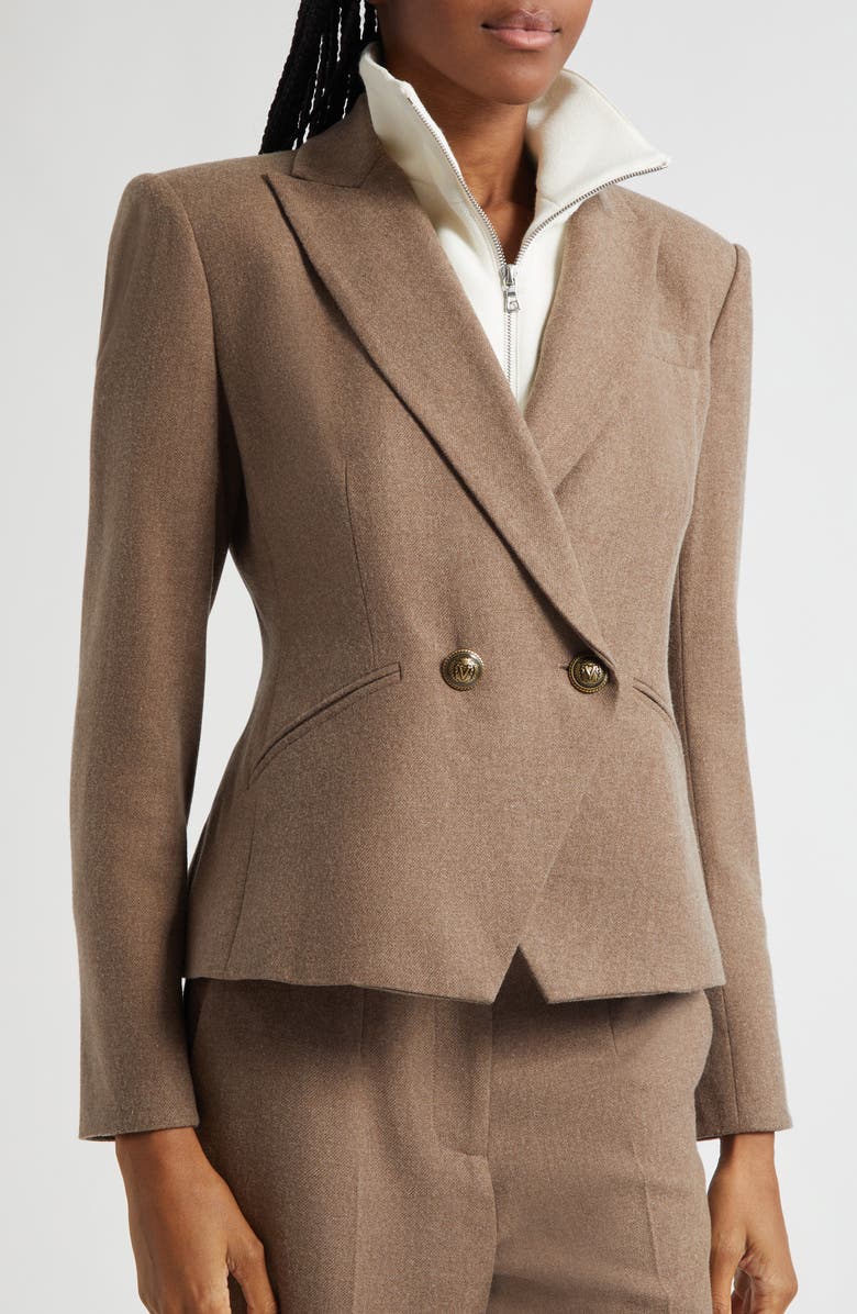 Veronica Beard Rickie Crop Dickey Jacket, Alternate, color, Lichen Melange