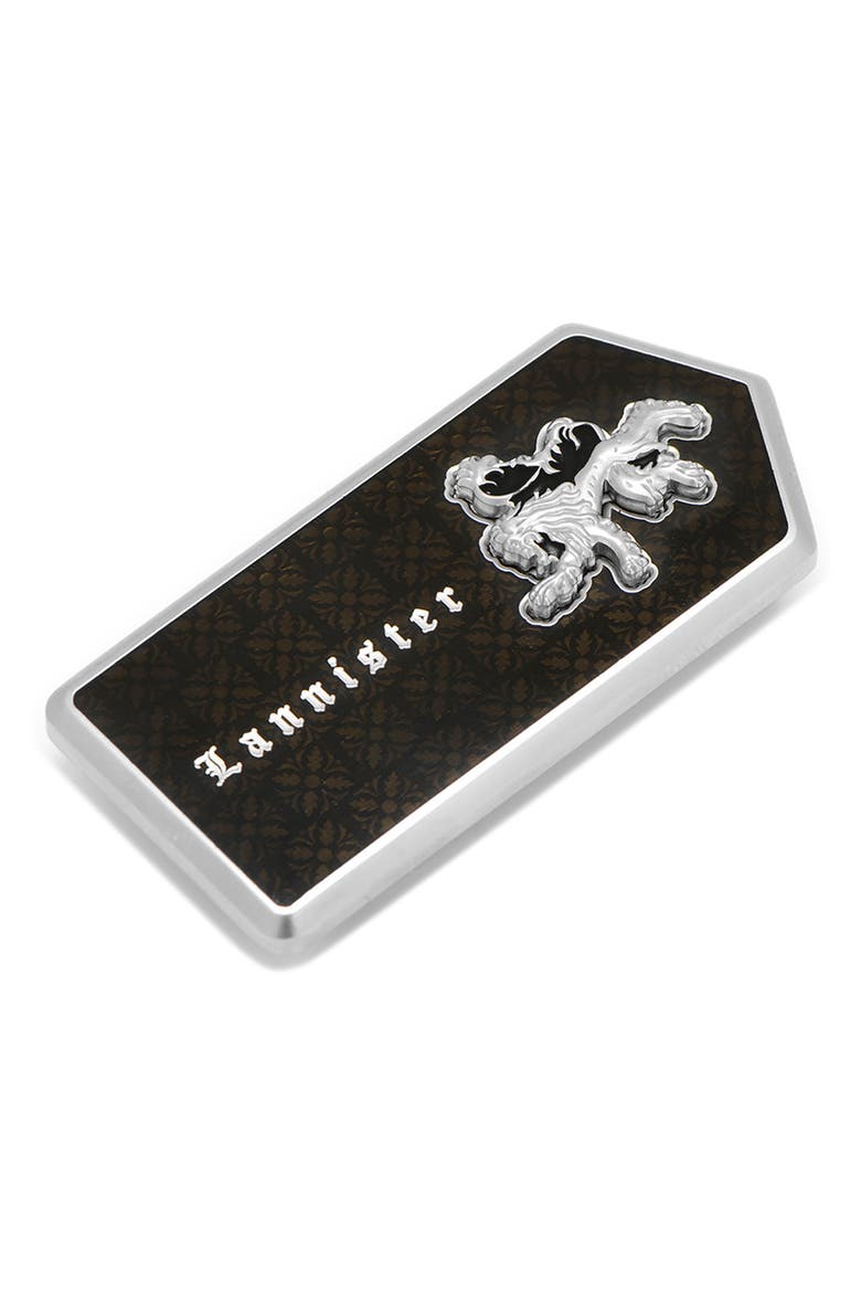Lannister Filigree Money Clip, Main, color, BLACK