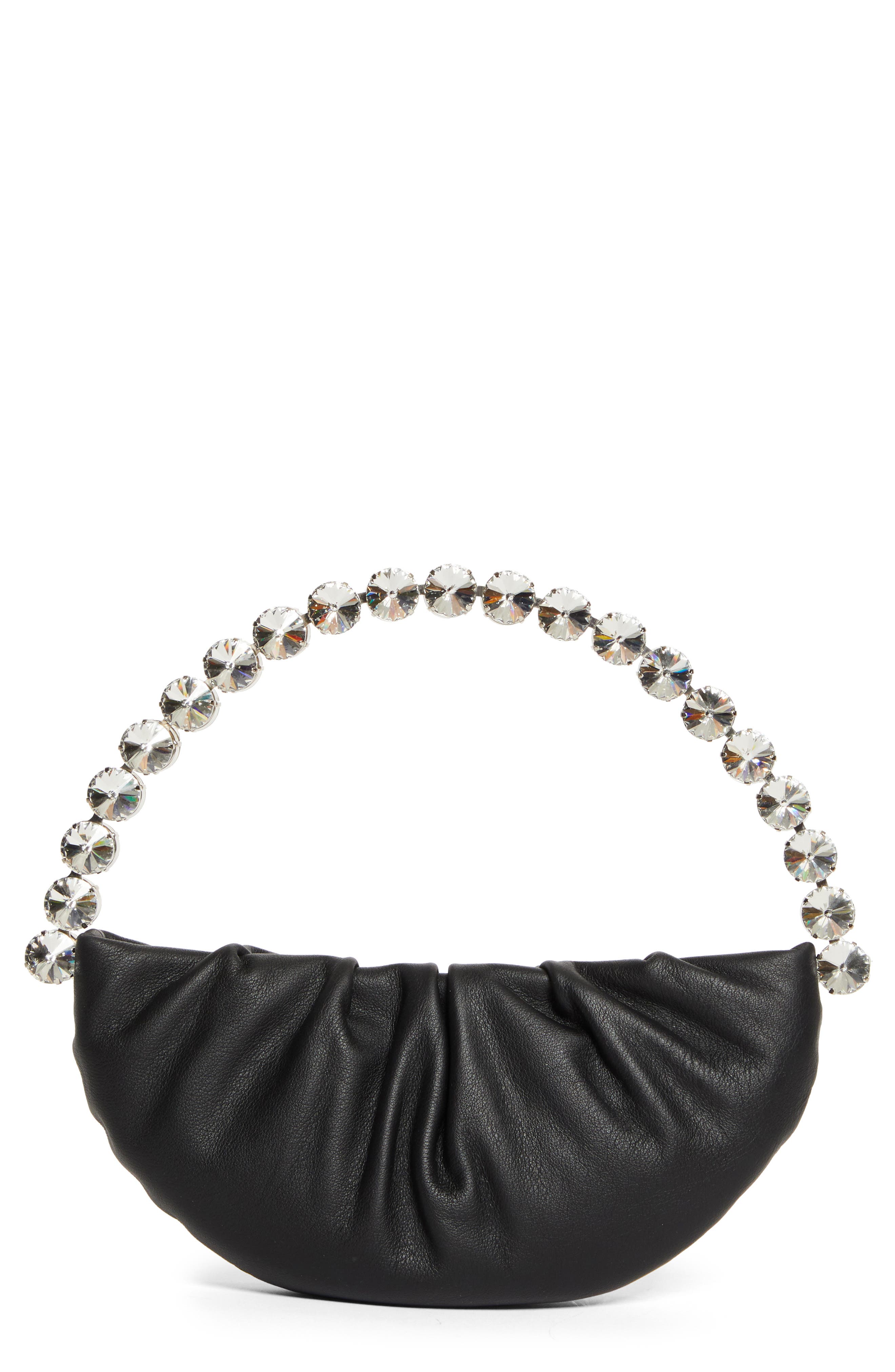 L’alingi The Moon Leather Pouch, Main, color, Black